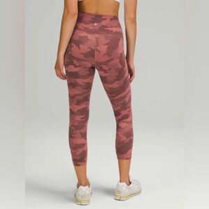 Lululemon Athletica Brown Camouflage Leggings size 8